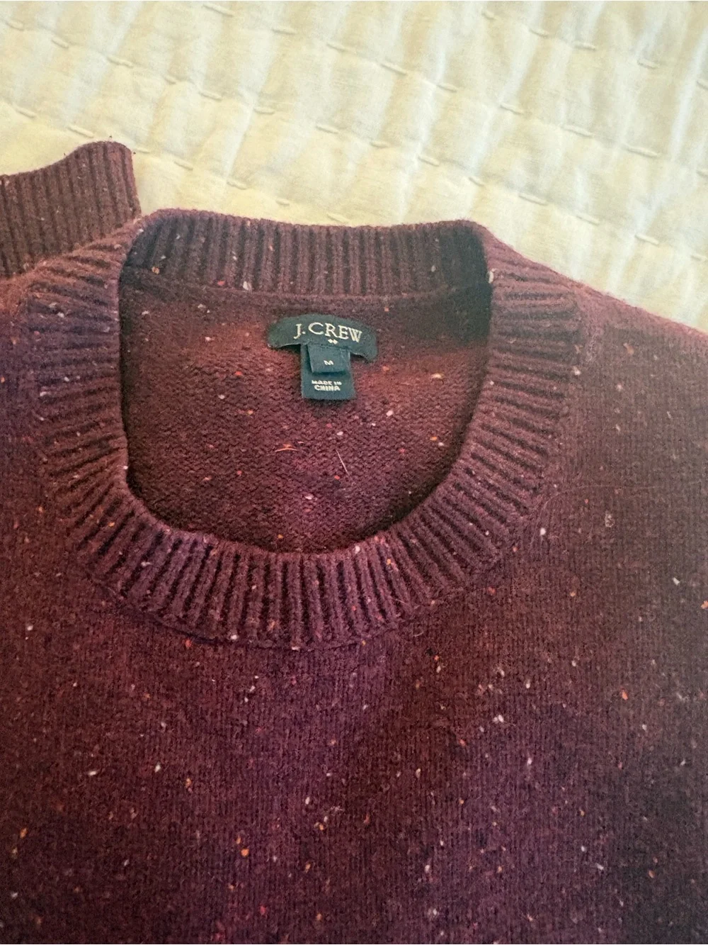 Men's J. Crew Sweater with Faux Leather Elbow Patches
